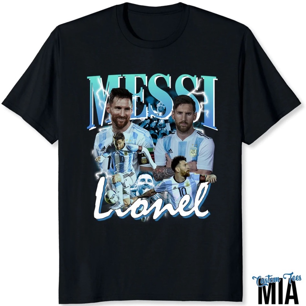 Messi Vintage Design T-Shirt